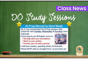 IO Exam Study Sessions