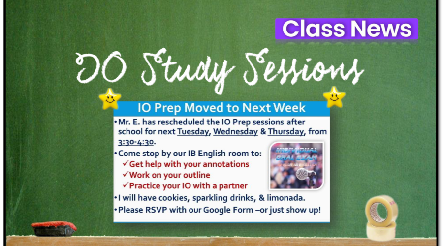 IO Exam Study Sessions